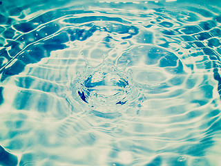 Image showing Retro look Water droplet