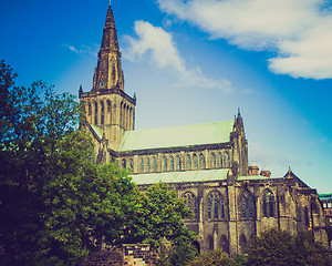 Image showing Retro looking Glasgow cathedral