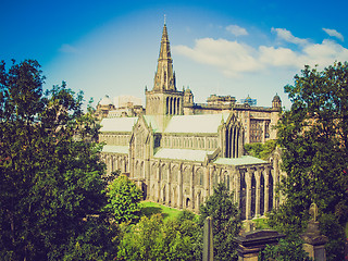 Image showing Retro looking Glasgow cathedral