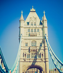 Image showing Vintage look Tower Bridge London