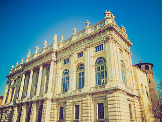 Image showing Retro look Palazzo Madama, Turin