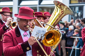 Image showing Parade of the hosts of the Wiesn