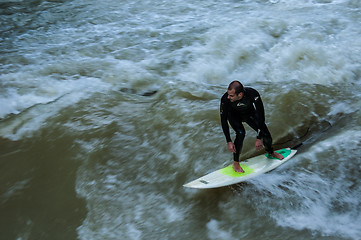 Image showing Eisbach Surfer