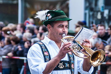 Image showing Parade of the hosts of the Wiesn