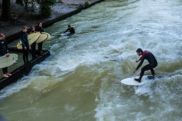 Image showing Eisbach Surfer