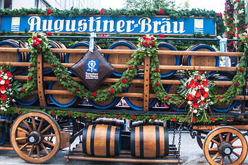 Image showing Parade of the hosts of the Wiesn