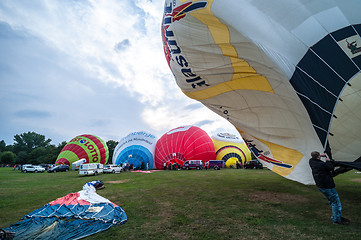 Image showing Hot air balloon festival in Muenster, Germany