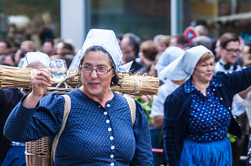 Image showing Parade of the hosts of the Wiesn