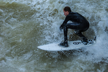 Image showing Eisbach Surfer