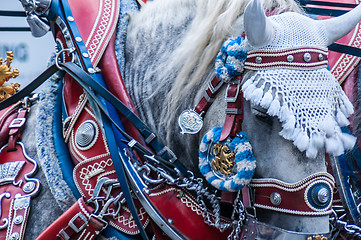 Image showing Parade of the hosts of the Wiesn