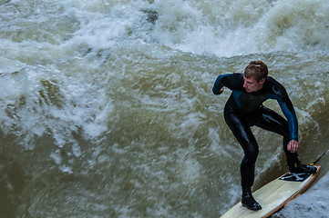 Image showing Eisbach Surfer