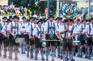 Image showing Parade of the hosts of the Wiesn