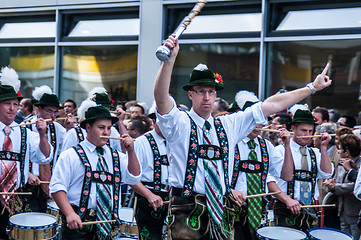 Image showing Parade of the hosts of the Wiesn