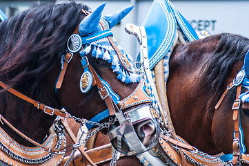 Image showing Parade of the hosts of the Wiesn