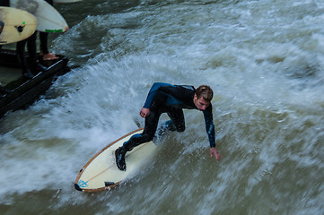 Image showing Eisbach Surfer