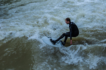 Image showing Eisbach Surfer