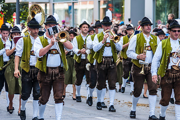 Image showing Parade of the hosts of the Wiesn