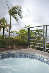 Image showing roof top swimming plunge pool and hot tub
