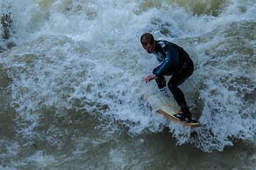 Image showing Eisbach Surfer