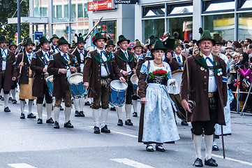 Image showing Parade of the hosts of the Wiesn