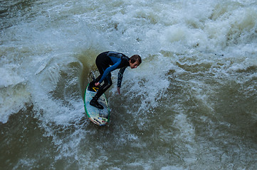 Image showing Eisbach Surfer