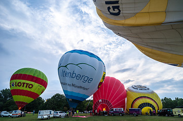 Image showing Hot air balloon festival in Muenster, Germany