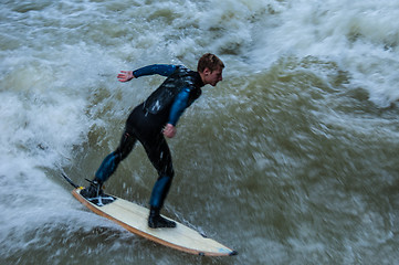 Image showing Eisbach Surfer