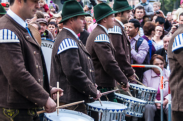 Image showing Parade of the hosts of the Wiesn