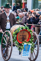 Image showing Parade of the hosts of the Wiesn