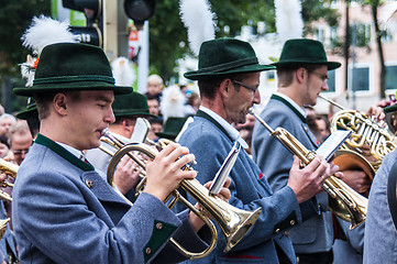 Image showing Parade of the hosts of the Wiesn