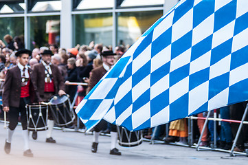 Image showing Parade of the hosts of the Wiesn