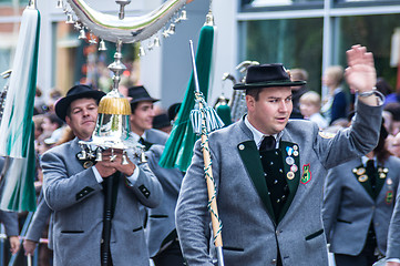 Image showing Parade of the hosts of the Wiesn