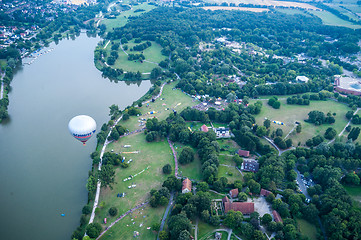 Image showing Hot air balloons over Muenster