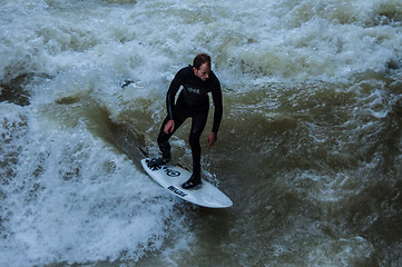 Image showing Eisbach Surfer