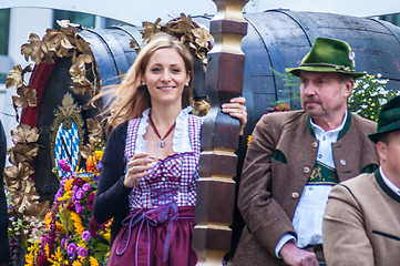 Image showing Parade of the hosts of the Wiesn