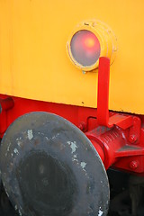 Image showing Old Railway Engine Detail