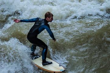 Image showing Eisbach Surfer