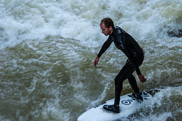 Image showing Eisbach Surfer