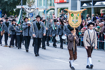 Image showing Parade of the hosts of the Wiesn