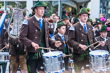 Image showing Parade of the hosts of the Wiesn