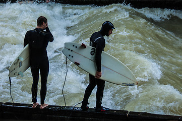 Image showing Eisbach Surfer