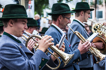 Image showing Parade of the hosts of the Wiesn