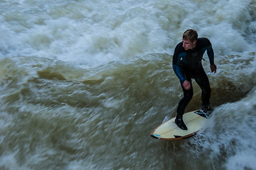 Image showing Eisbach Surfer