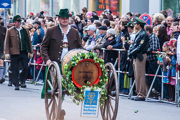 Image showing Parade of the hosts of the Wiesn