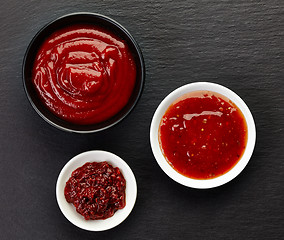 Image showing various sauces