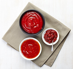 Image showing various sauces