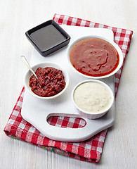 Image showing various sauces