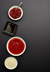 Image showing various sauces