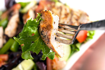 Image showing Delicious Grilled Chicken Salad