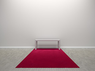 Image showing red carpet room